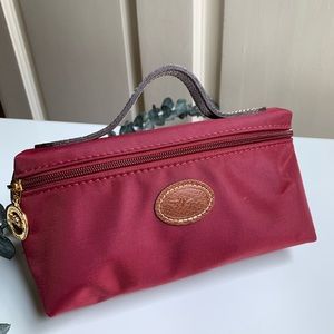 Longchamp Le Pliage Make up Bag - Maroon